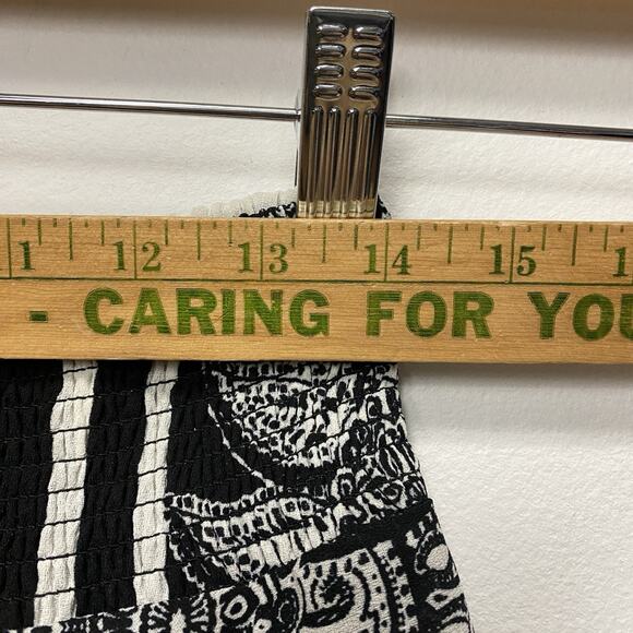 Y2K Style Black White Fairy Grunge Hippie Fairycore Asymmetric Midi Skirt Stage - Picture 8 of 9